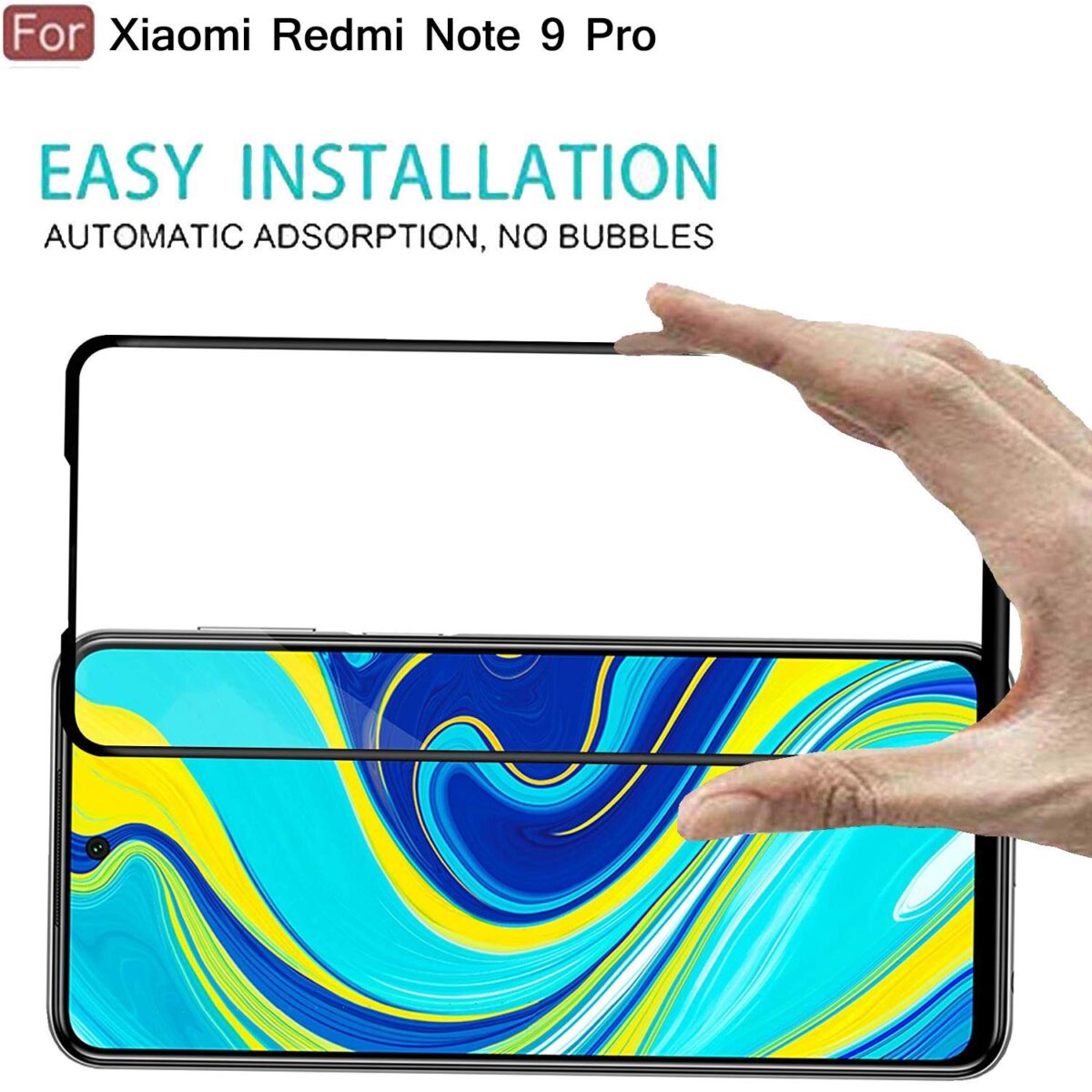 Redmi Note 9 Pro Max Tempered Glass Glu Basket